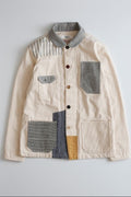 Beige Patchwork Reworked Jacket